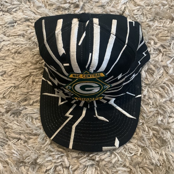 VTG Green Bay Packers 1996 Starter Hat Collision Champs Snapback Shatter Shock - Picture 6 of 7
